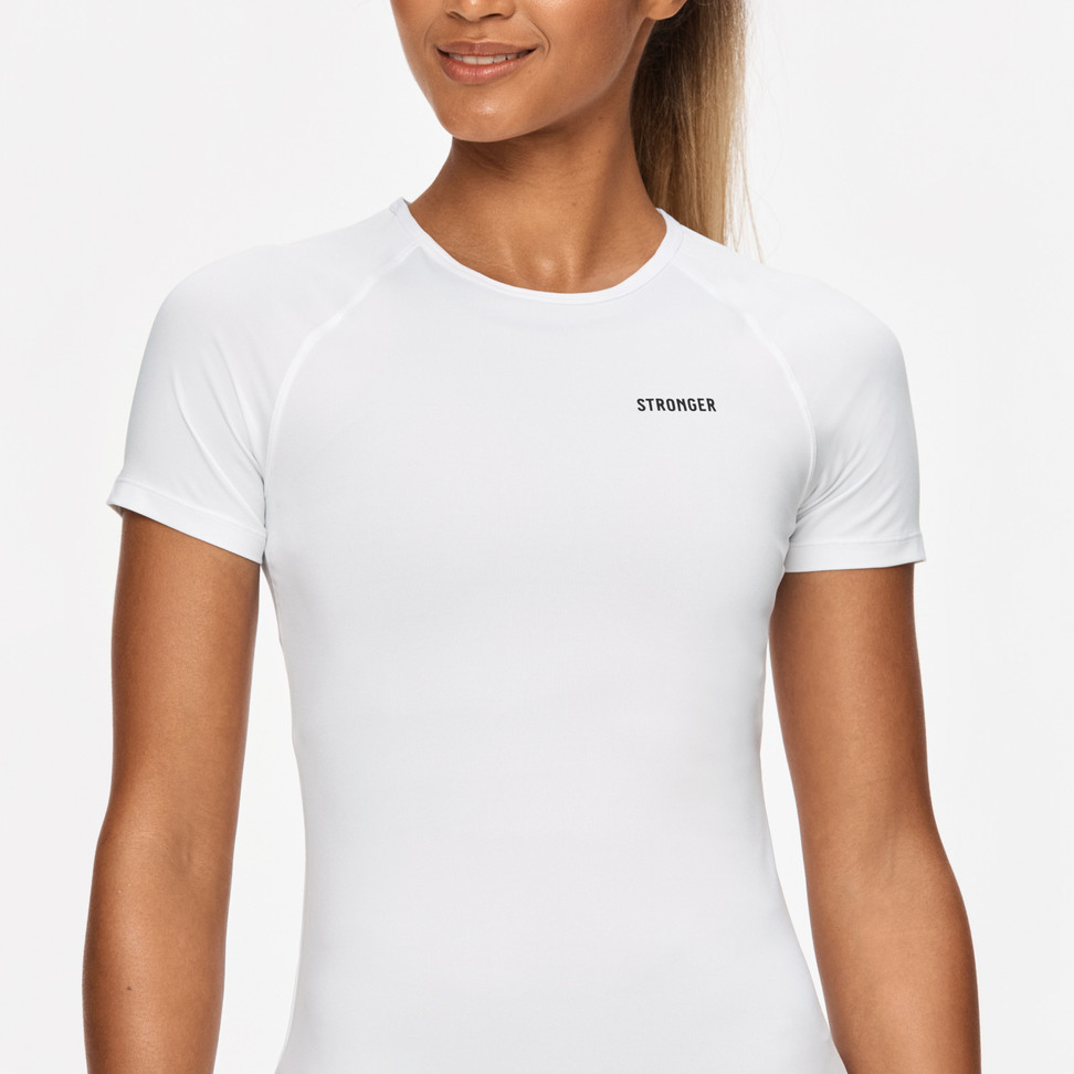 STRONG】STRONG PACK TEE SHORT (WHITE) M STRONG PACK TEE ／White M