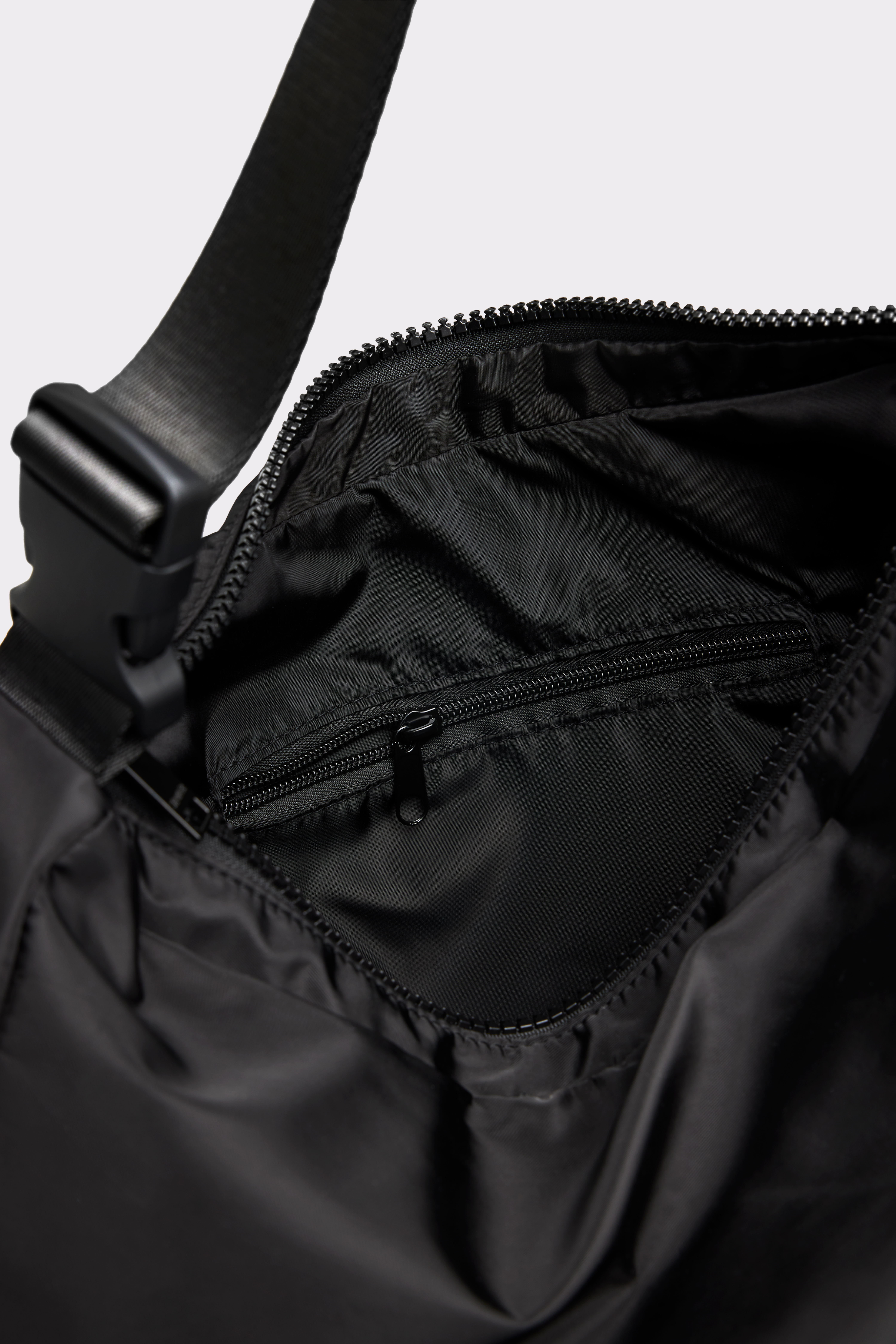 Nylon Umhängetasche Schwarz I Verstellbarer Tragegurt I STRONGER