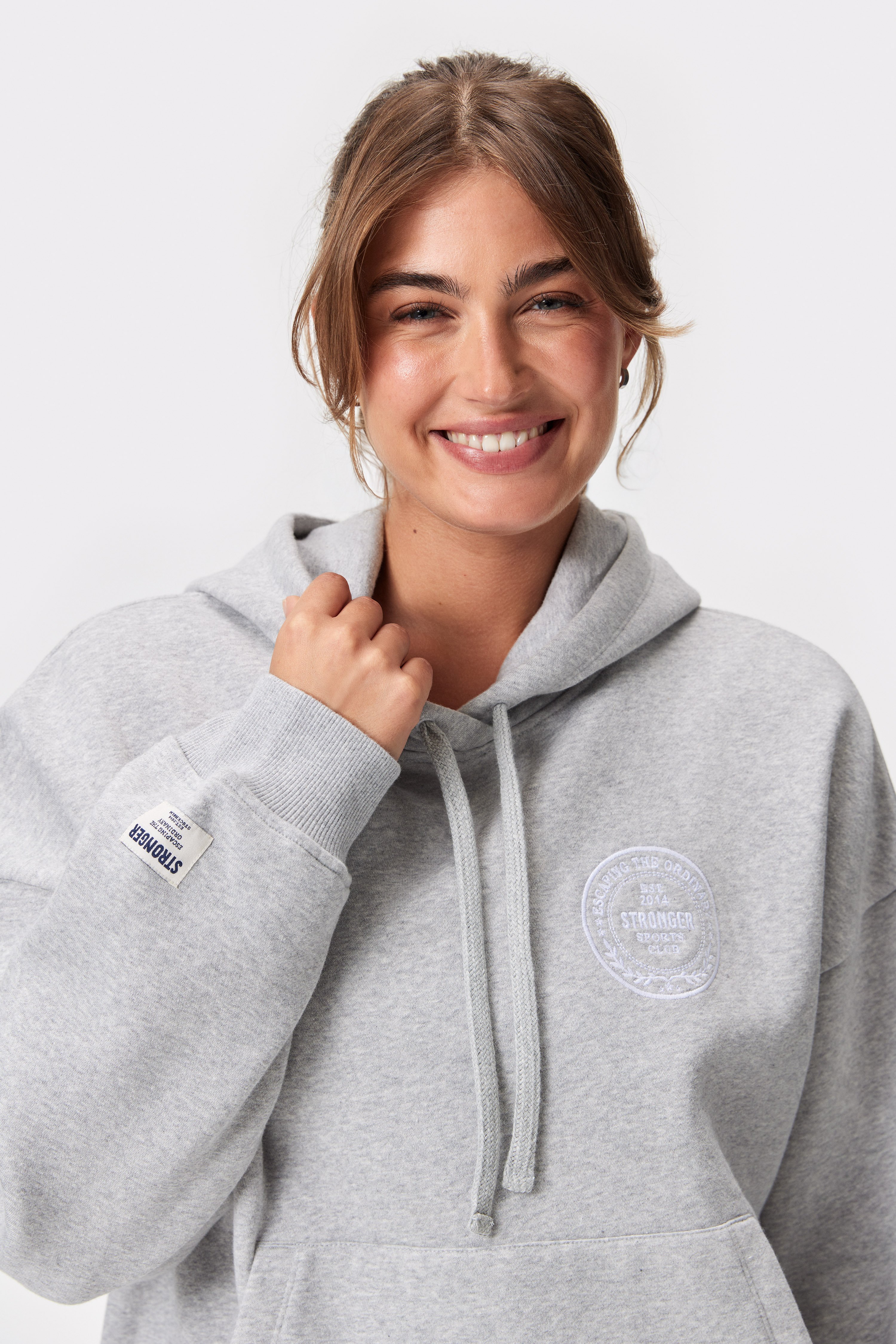 Relaxed Hoodie Grey Melange I Buy Online I STRONGER