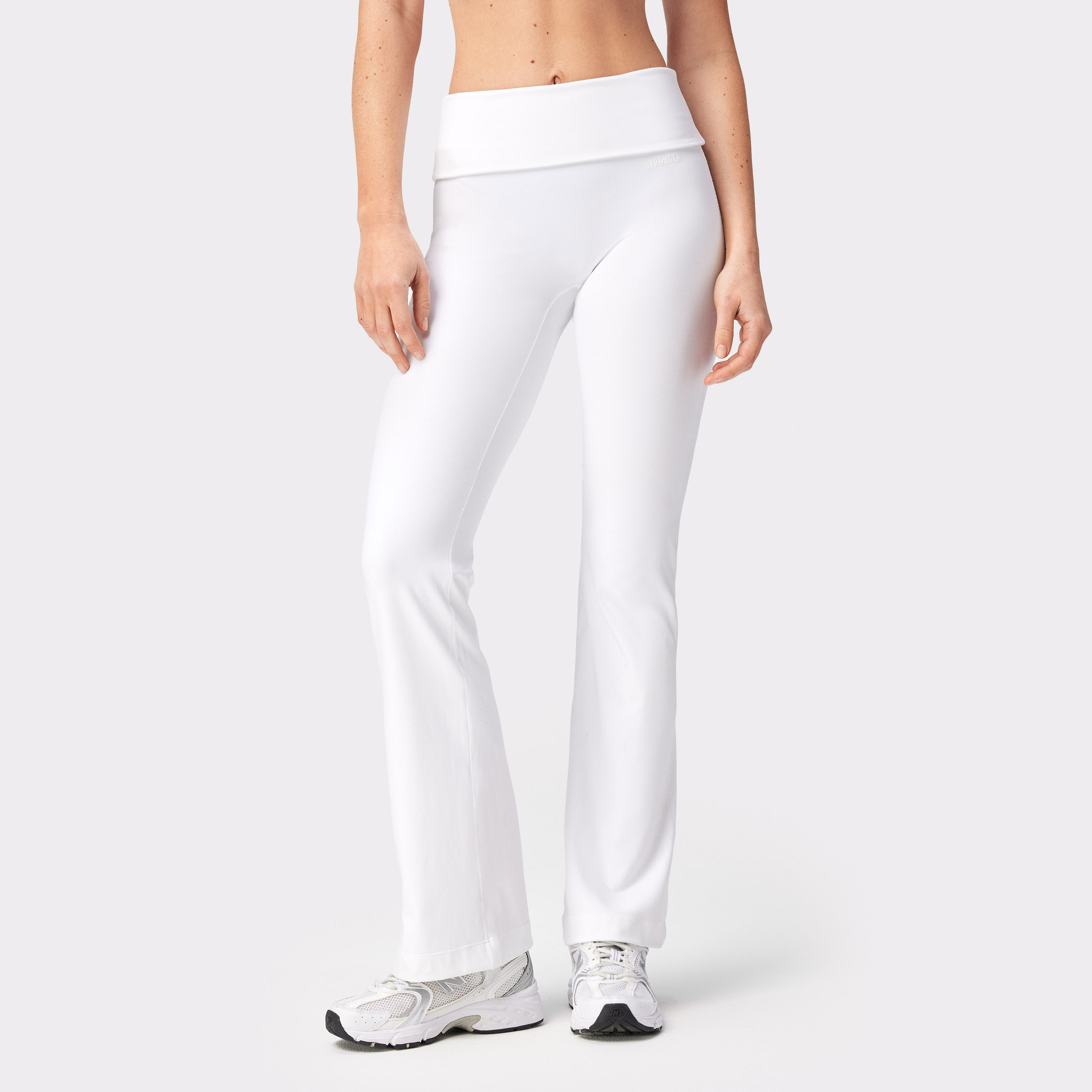Soft Fold Over Flared Tights