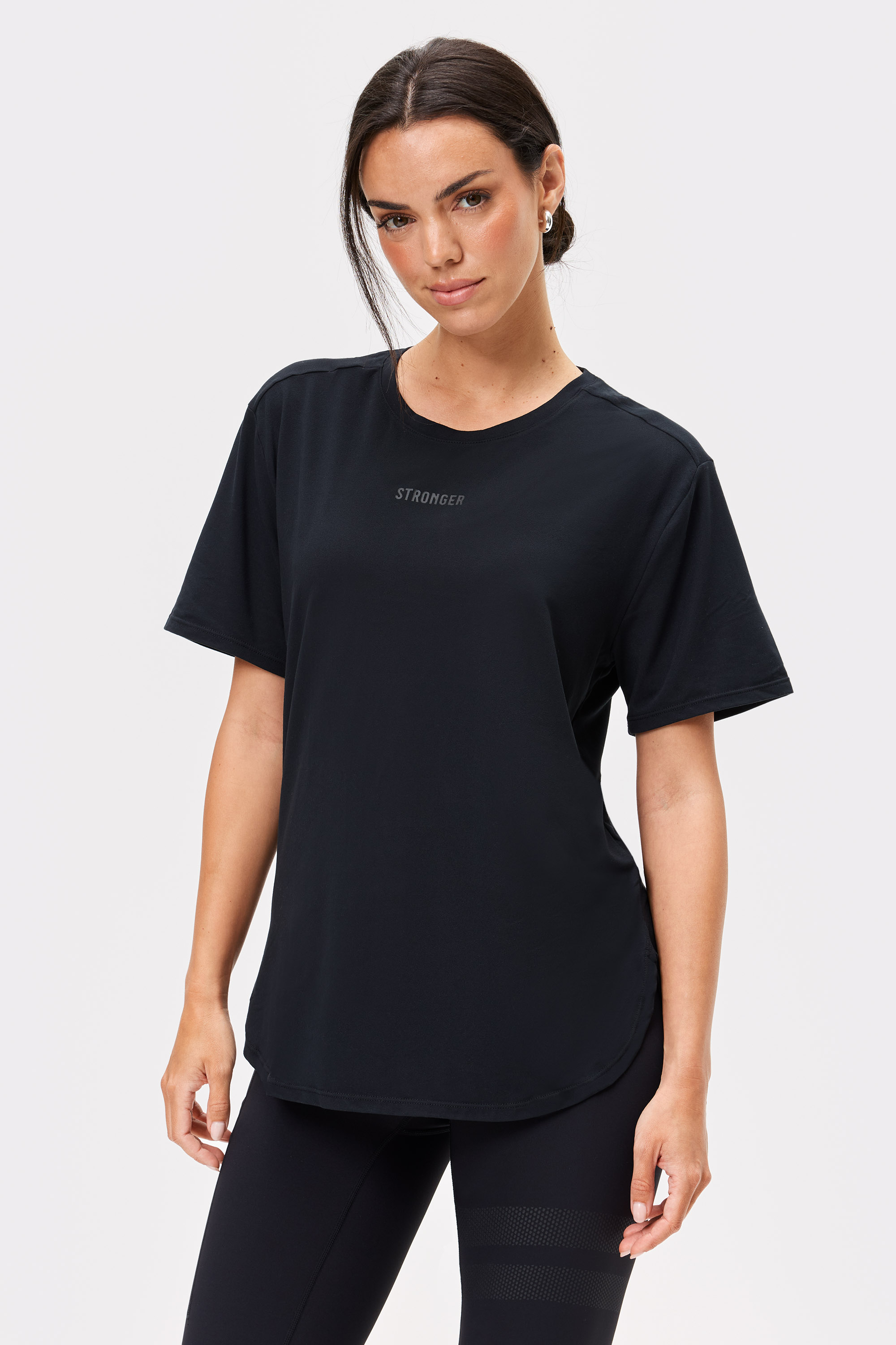 Relaxed T-shirt Black I Comfortable Fit I Stronger