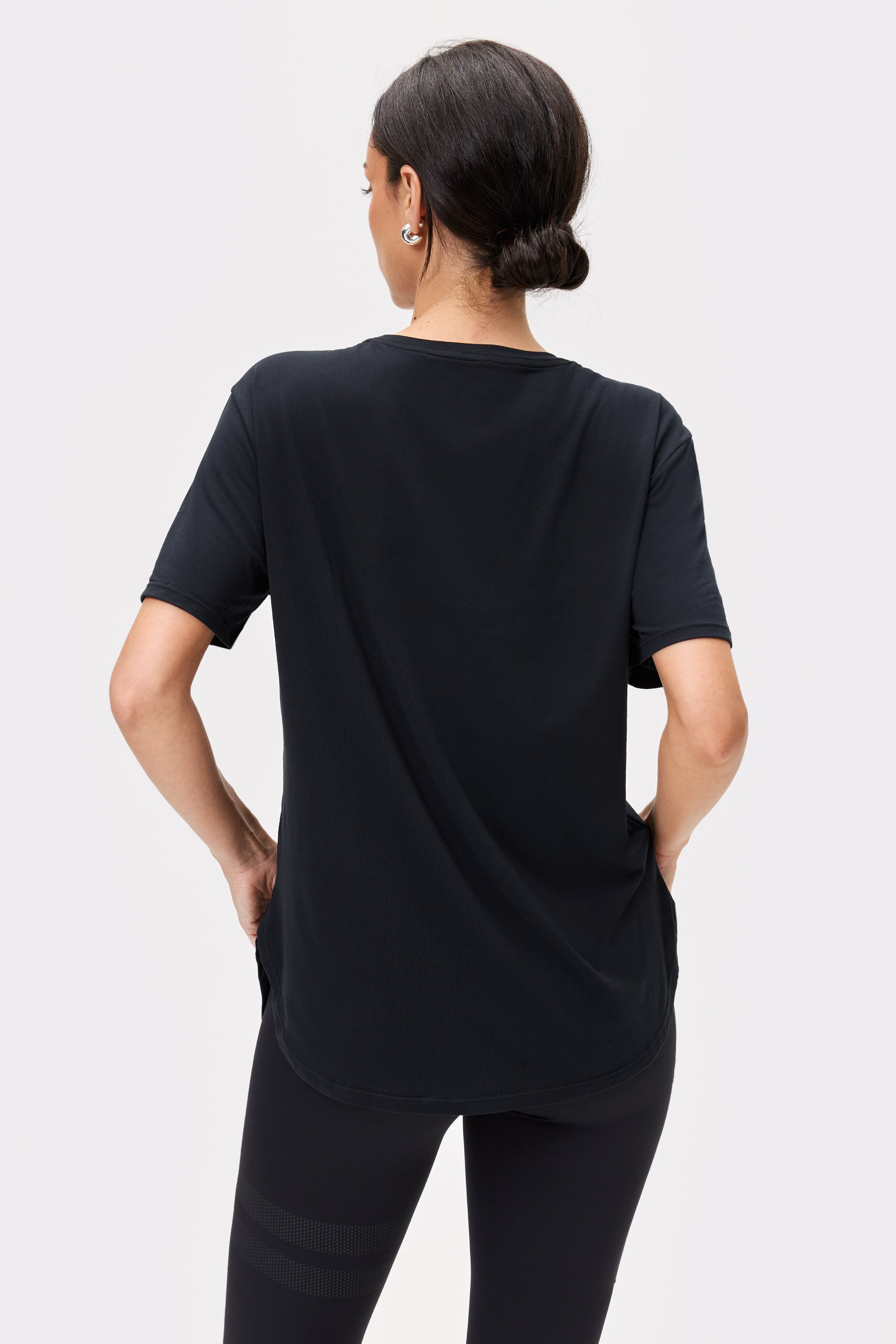 ★RE_L★ Smoothie tencel tshirt (black) T2100-01 | TENCEL™ Active Men T-Shirt - Black – Evermind.eco