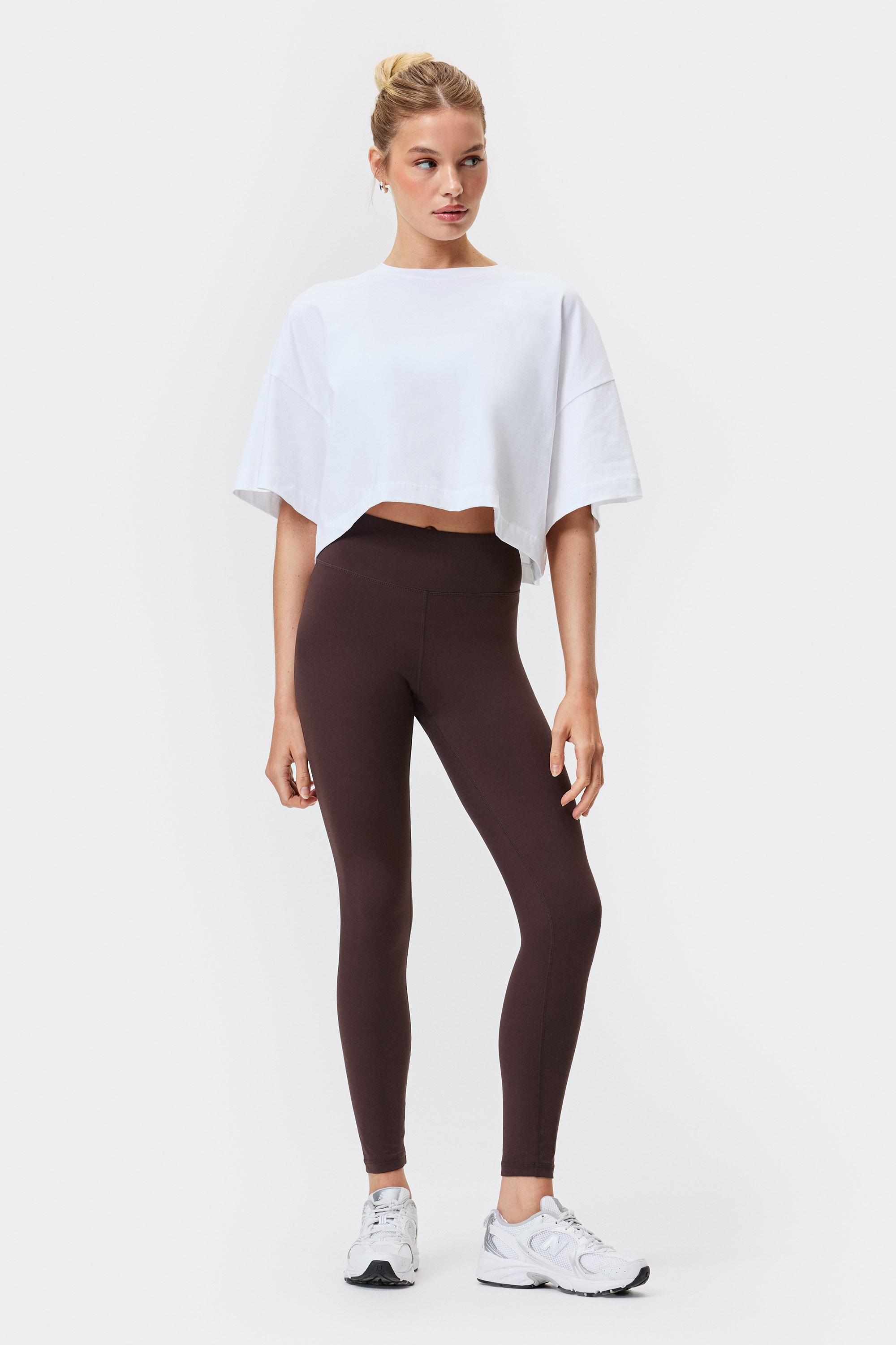 Cropped T-shirt Bright White I Loose Fit I STRONGER