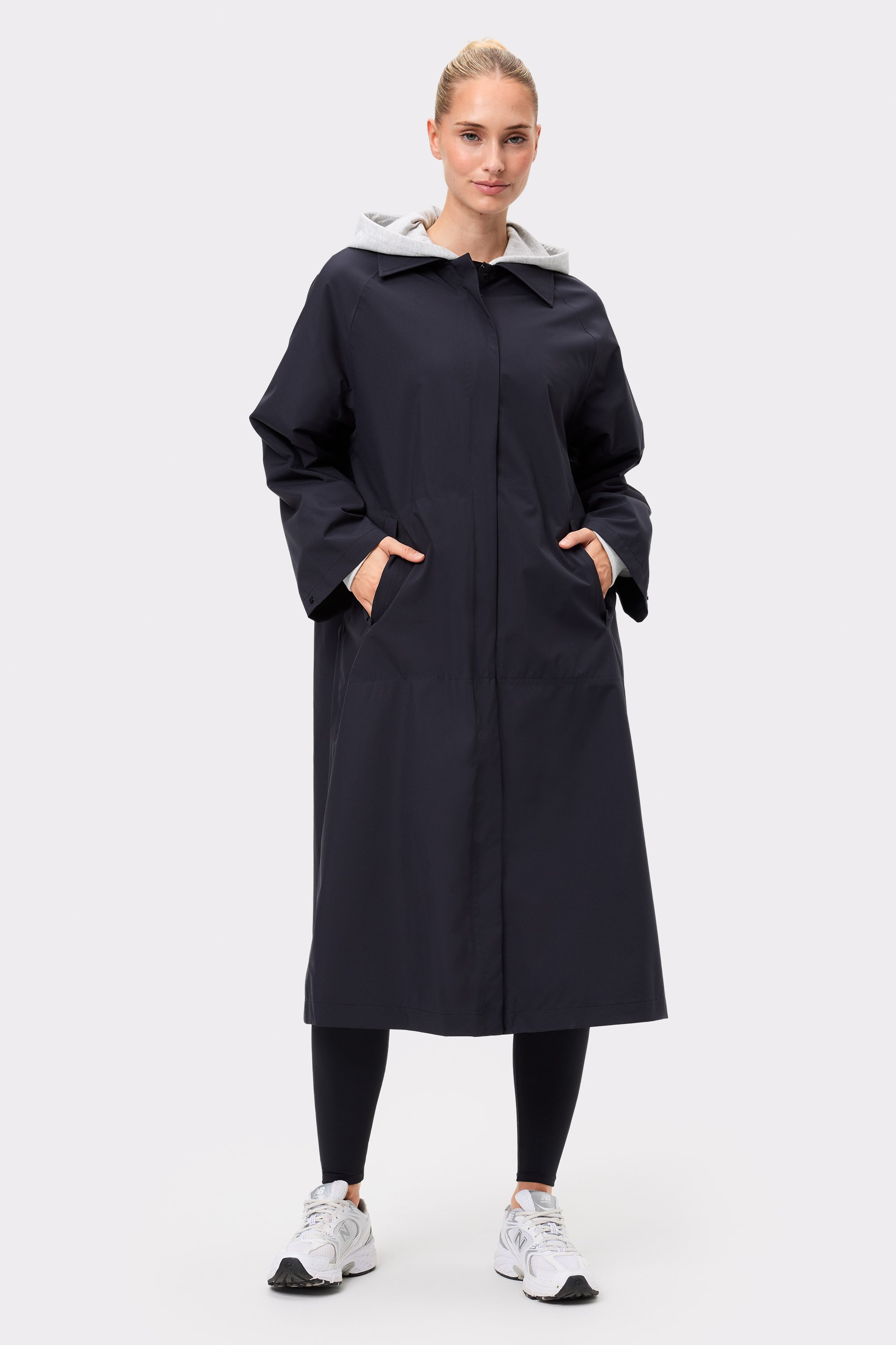 Rain Trench Black I Rainproof material with taped seams I