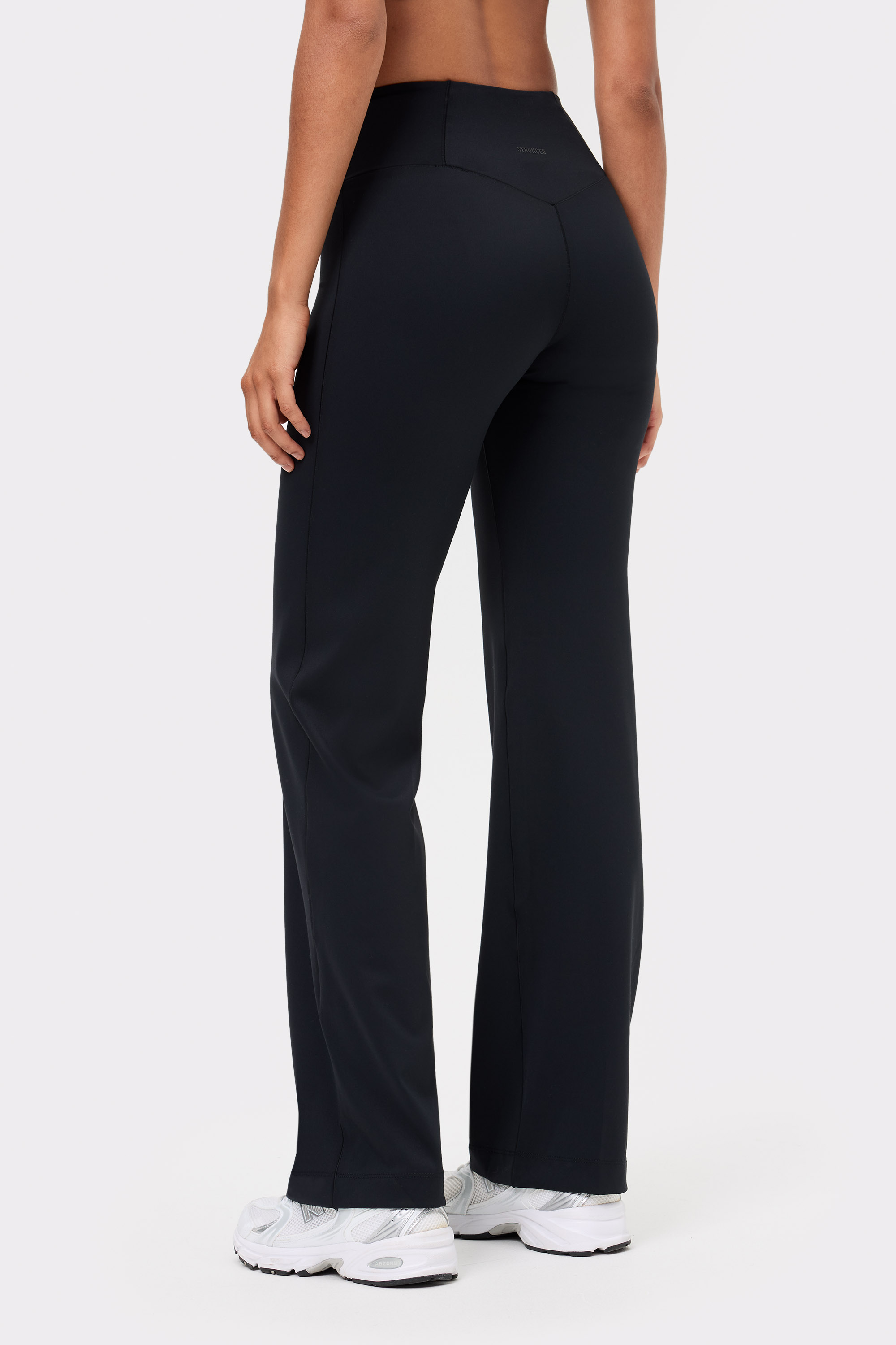 BATHRINS Joggingbroek voor dames, lang, katoen, vrijetijdsbroek, sportbroek voor dames, hoge taille, trainingsbroek, sweatpants, baggy, trekkoord, yogabroek met zakken, donkergrijs, L