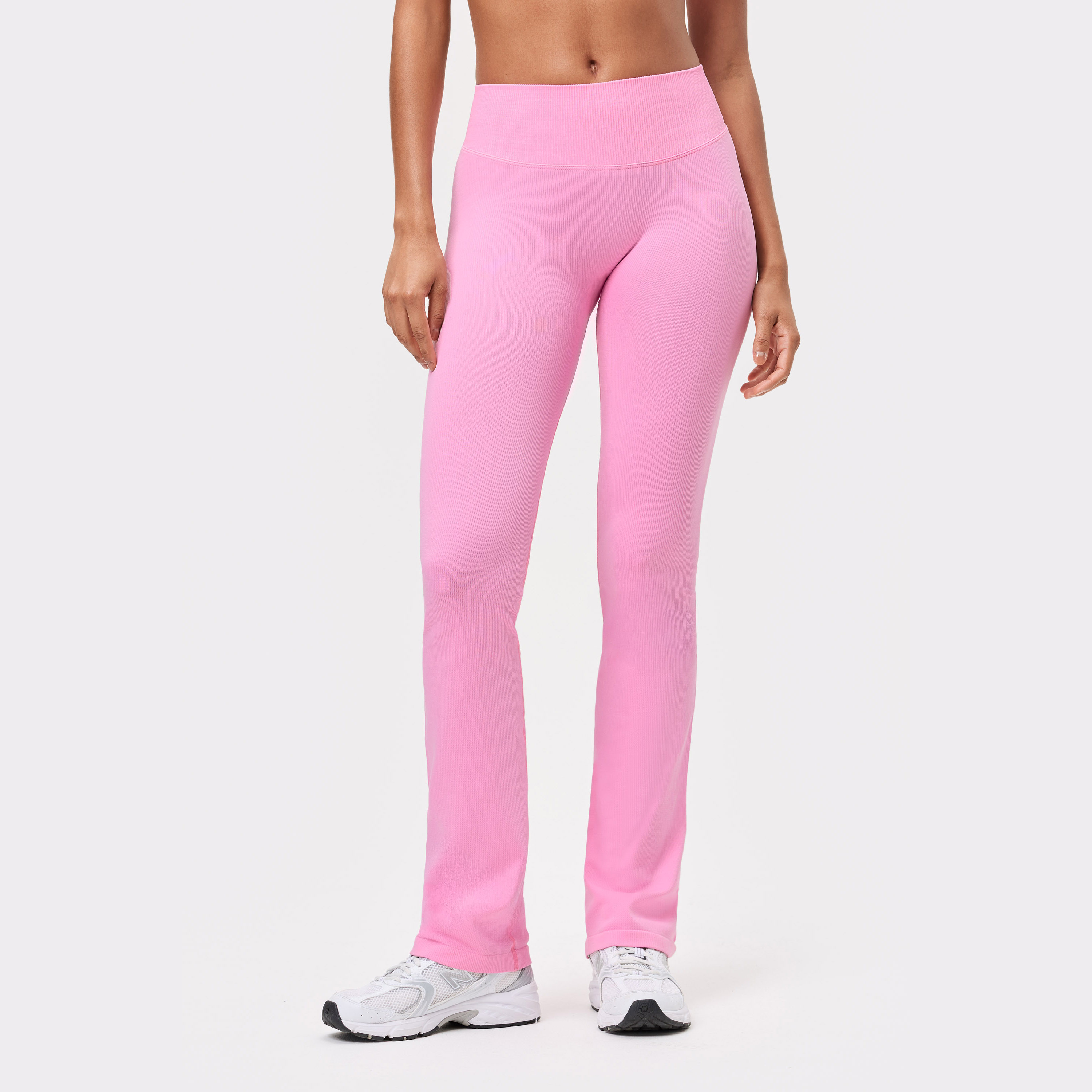 Seamless Contour Ribbed Bootcut Tights