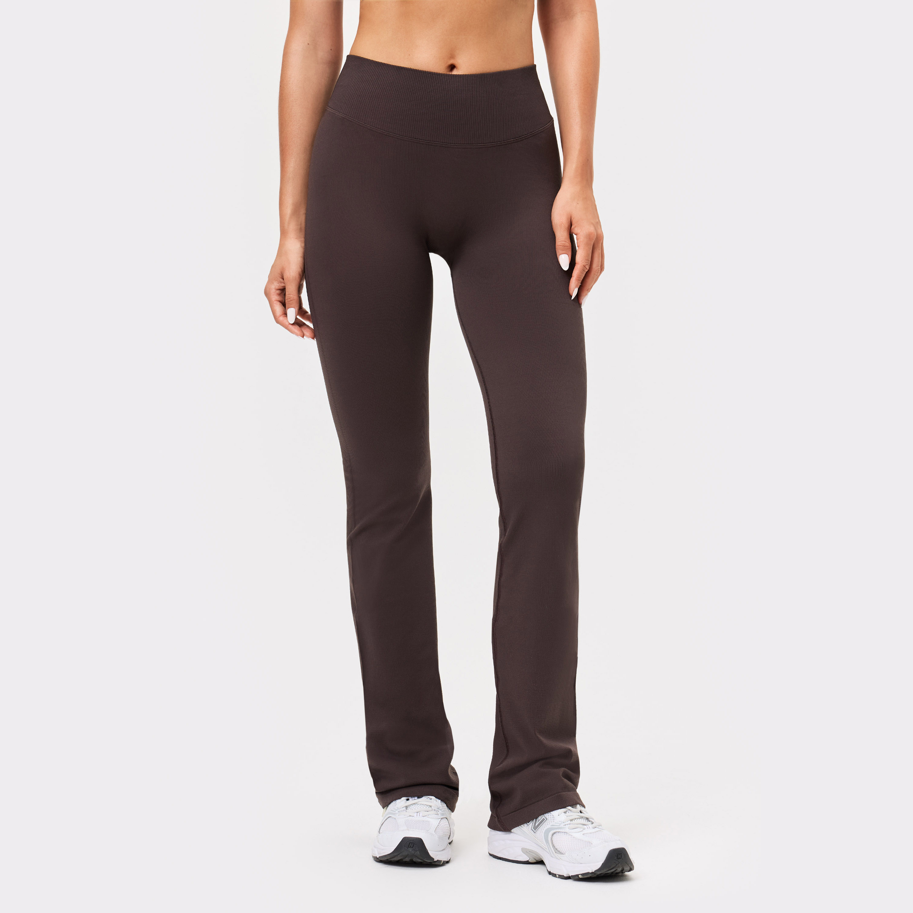 Seamless Contour Ribbed Bootcut Tights