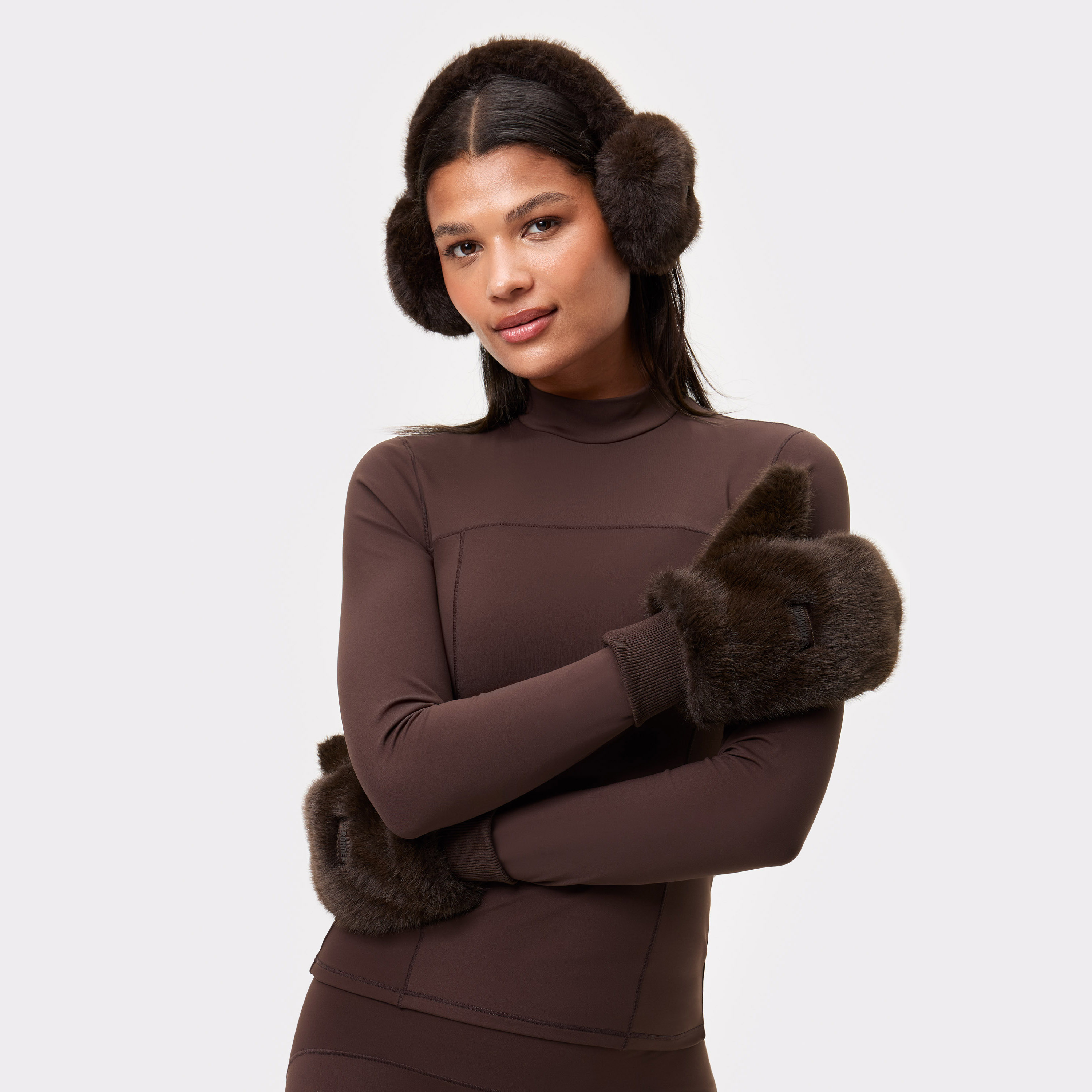 Faux Fur Mittens