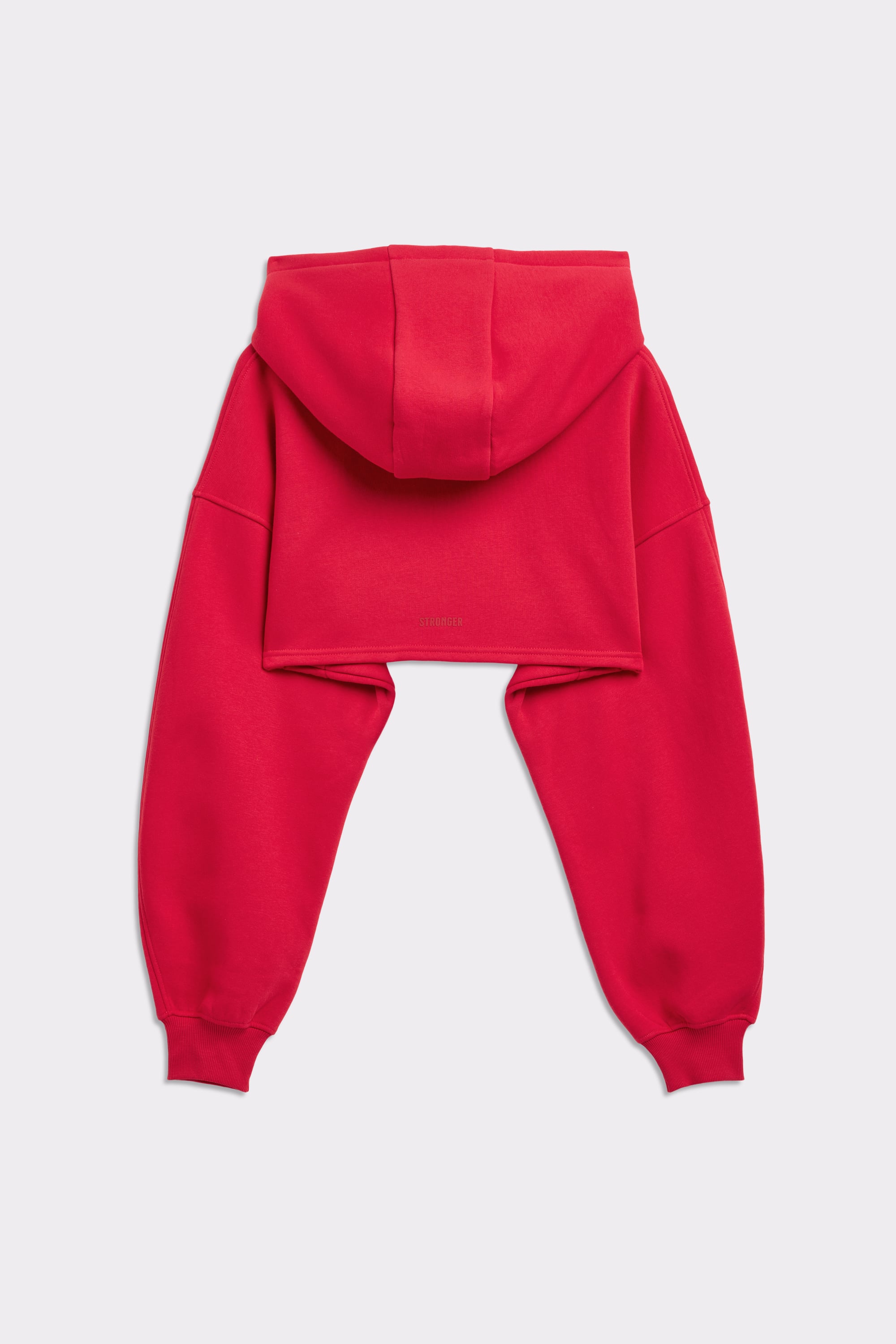 トップス RADIANT damage cropped ring hoodie Cropped Hoodie Lychee I Organic Cotton & Recycled Polyester I STRONGER